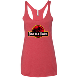 T-Shirts Vintage Red / X-Small Battle Park Women's Triblend Racerback Tank