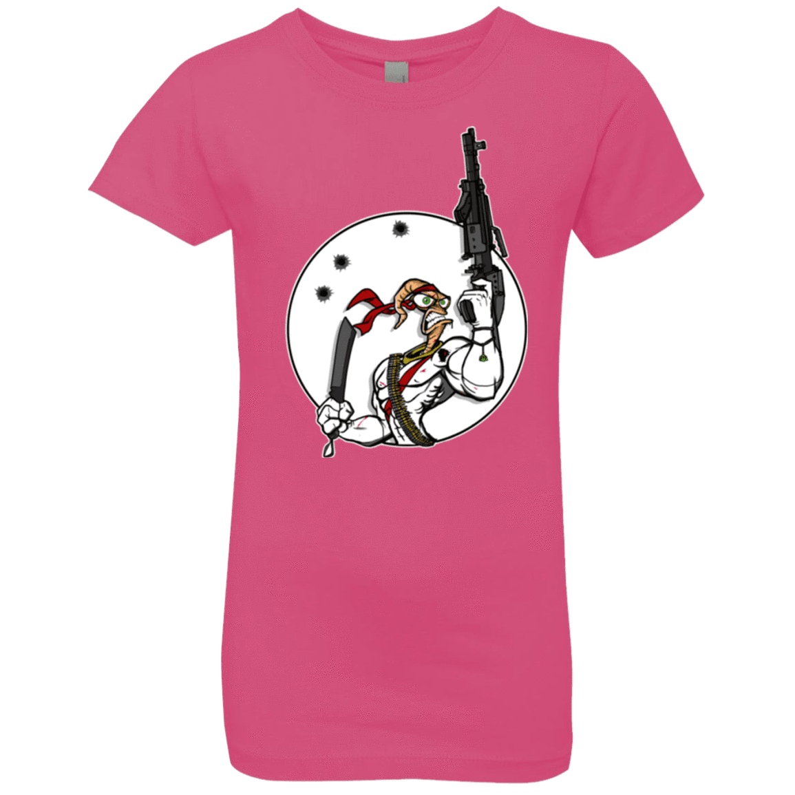 T-Shirts Hot Pink / YXS Battle Worm Girls Premium T-Shirt