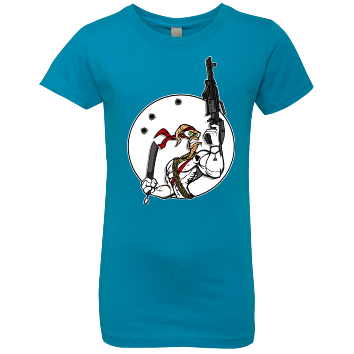 T-Shirts Turquoise / YXS Battle Worm Girls Premium T-Shirt