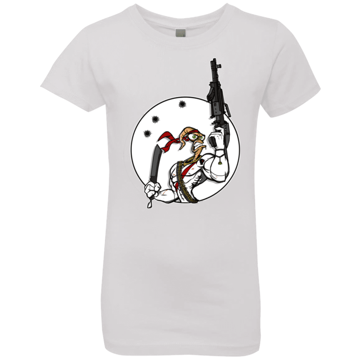 T-Shirts White / YXS Battle Worm Girls Premium T-Shirt