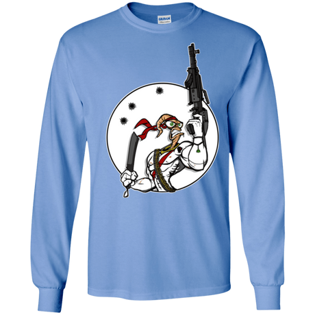 T-Shirts Carolina Blue / S Battle Worm Men's Long Sleeve T-Shirt