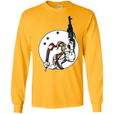 T-Shirts Gold / S Battle Worm Men's Long Sleeve T-Shirt