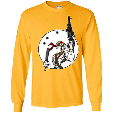 T-Shirts Gold / S Battle Worm Men's Long Sleeve T-Shirt