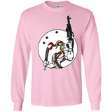 T-Shirts Light Pink / S Battle Worm Men's Long Sleeve T-Shirt