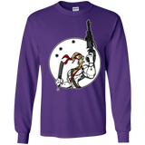 T-Shirts Purple / S Battle Worm Men's Long Sleeve T-Shirt