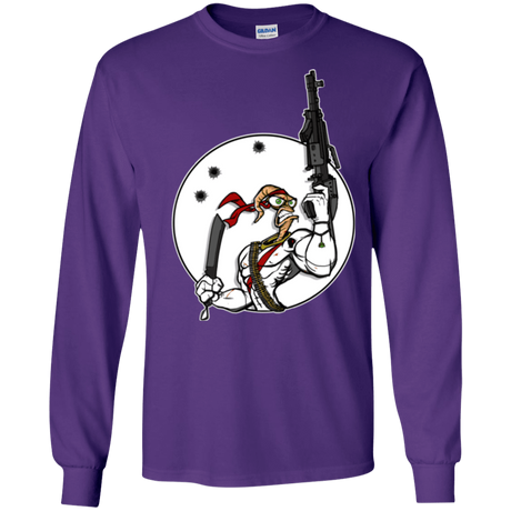 T-Shirts Purple / S Battle Worm Men's Long Sleeve T-Shirt