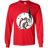 T-Shirts Red / S Battle Worm Men's Long Sleeve T-Shirt