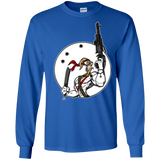 T-Shirts Royal / S Battle Worm Men's Long Sleeve T-Shirt