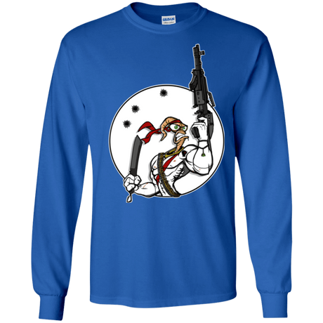 T-Shirts Royal / S Battle Worm Men's Long Sleeve T-Shirt