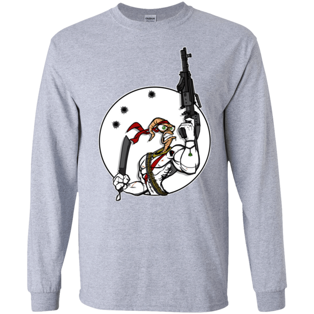 T-Shirts Sport Grey / S Battle Worm Men's Long Sleeve T-Shirt