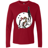 T-Shirts Cardinal / S Battle Worm Men's Premium Long Sleeve