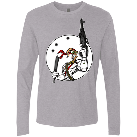 T-Shirts Heather Grey / S Battle Worm Men's Premium Long Sleeve