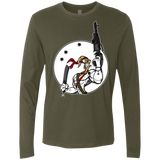 T-Shirts Military Green / S Battle Worm Men's Premium Long Sleeve