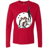 T-Shirts Red / S Battle Worm Men's Premium Long Sleeve