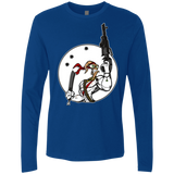 T-Shirts Royal / S Battle Worm Men's Premium Long Sleeve