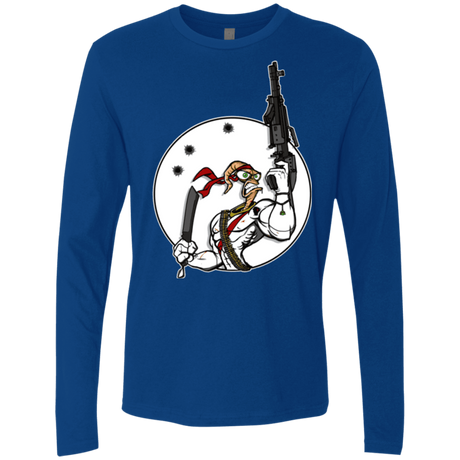 T-Shirts Royal / S Battle Worm Men's Premium Long Sleeve