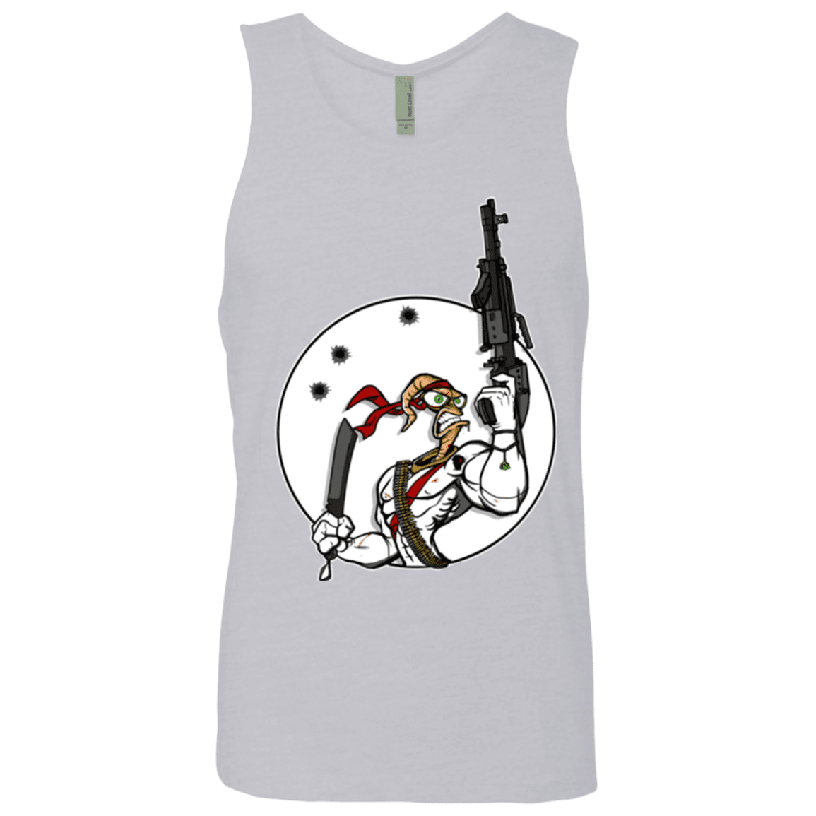 T-Shirts Heather Grey / S Battle Worm Men's Premium Tank Top