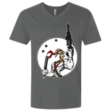 T-Shirts Heavy Metal / X-Small Battle Worm Men's Premium V-Neck