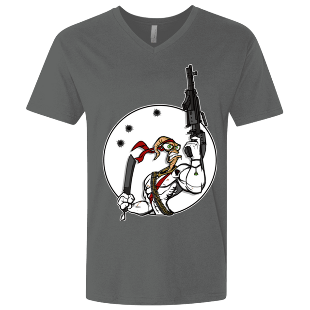 T-Shirts Heavy Metal / X-Small Battle Worm Men's Premium V-Neck