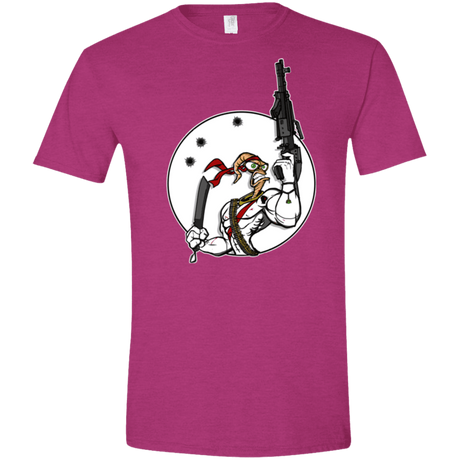 T-Shirts Antique Heliconia / S Battle Worm Men's Semi-Fitted Softstyle