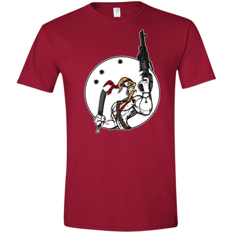 T-Shirts Cardinal Red / S Battle Worm Men's Semi-Fitted Softstyle