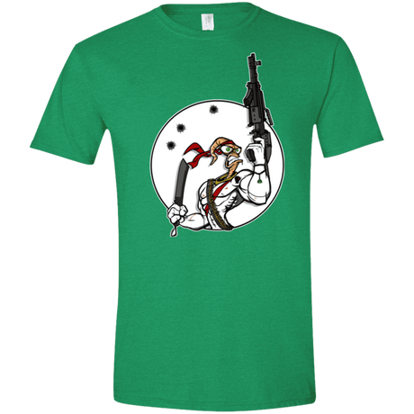 T-Shirts Heather Irish Green / S Battle Worm Men's Semi-Fitted Softstyle