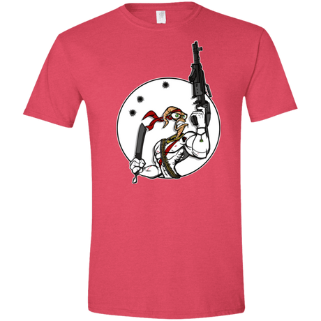T-Shirts Heather Red / S Battle Worm Men's Semi-Fitted Softstyle