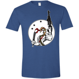 T-Shirts Heather Royal / X-Small Battle Worm Men's Semi-Fitted Softstyle