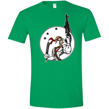 T-Shirts Irish Green / S Battle Worm Men's Semi-Fitted Softstyle
