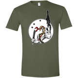 T-Shirts Military Green / S Battle Worm Men's Semi-Fitted Softstyle