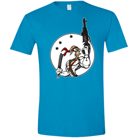 T-Shirts Sapphire / S Battle Worm Men's Semi-Fitted Softstyle