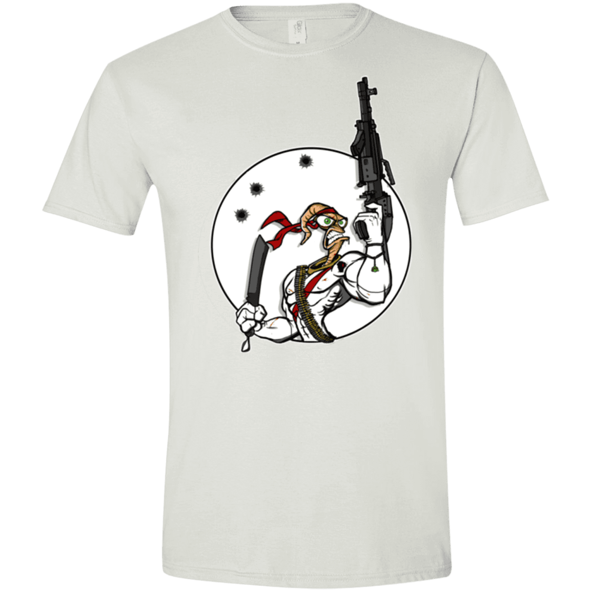 T-Shirts White / X-Small Battle Worm Men's Semi-Fitted Softstyle