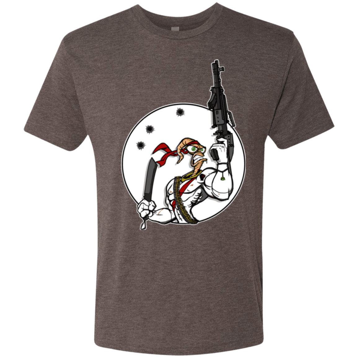 T-Shirts Macchiato / S Battle Worm Men's Triblend T-Shirt