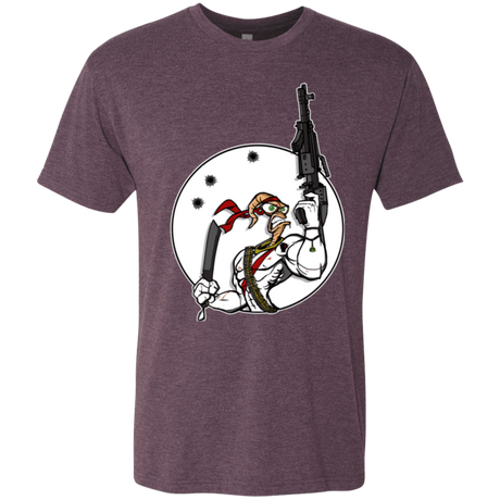 T-Shirts Vintage Purple / S Battle Worm Men's Triblend T-Shirt