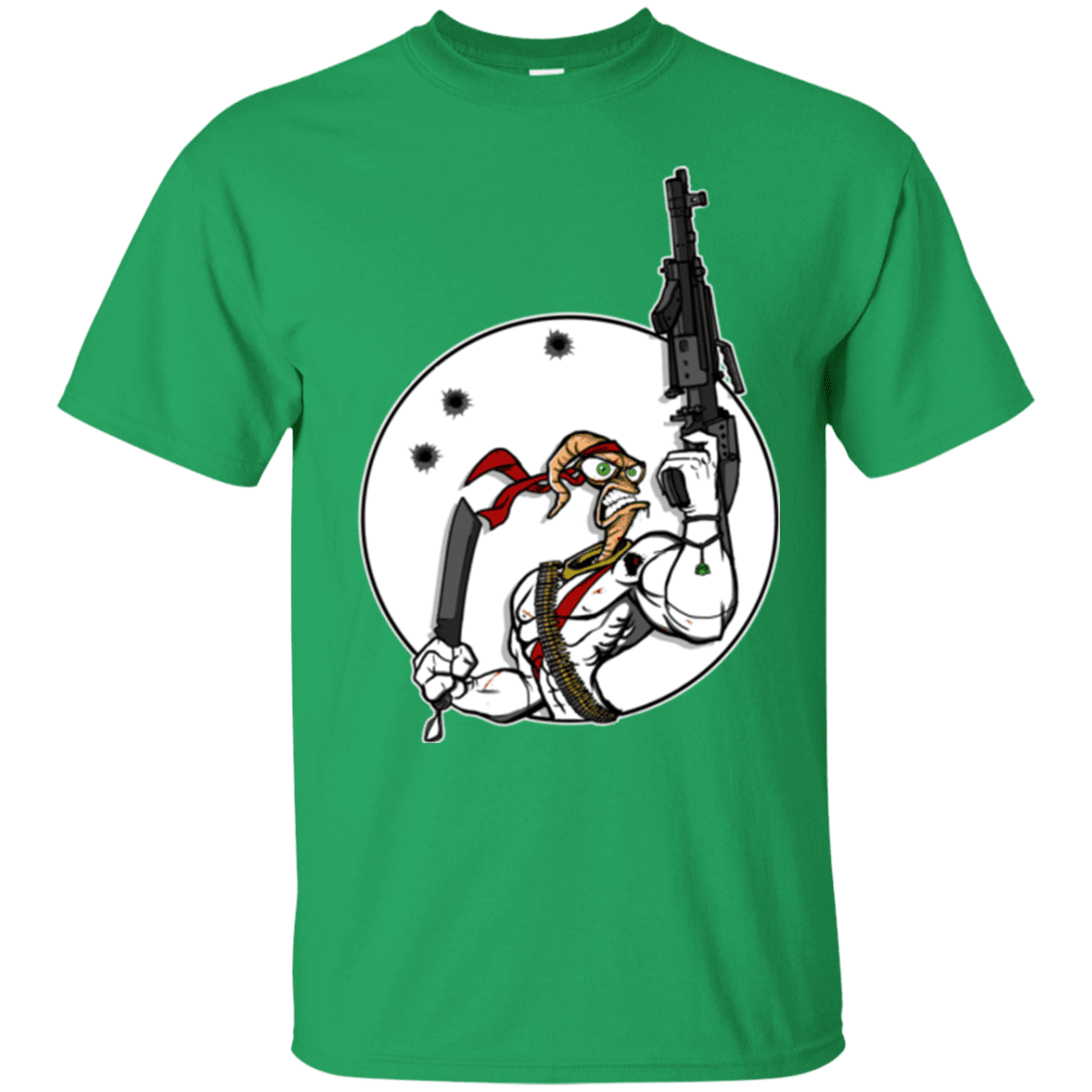T-Shirts Irish Green / S Battle Worm T-Shirt