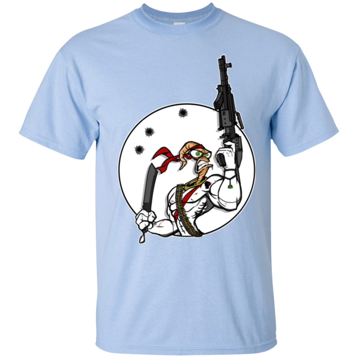 T-Shirts Light Blue / S Battle Worm T-Shirt