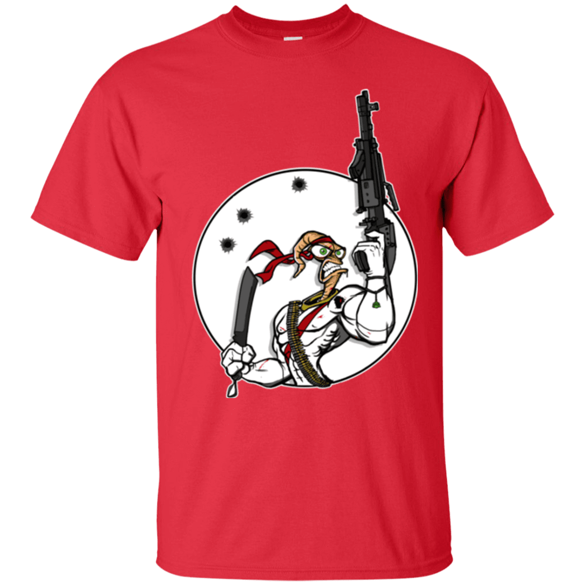 T-Shirts Red / S Battle Worm T-Shirt