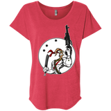 T-Shirts Vintage Red / X-Small Battle Worm Triblend Dolman Sleeve