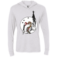 T-Shirts Heather White / X-Small Battle Worm Triblend Long Sleeve Hoodie Tee