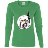 T-Shirts Irish Green / S Battle Worm Women's Long Sleeve T-Shirt