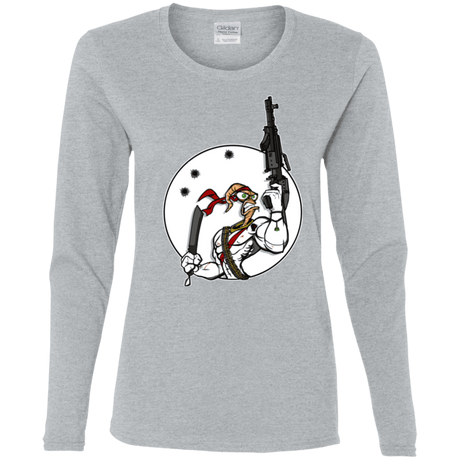 T-Shirts Sport Grey / S Battle Worm Women's Long Sleeve T-Shirt