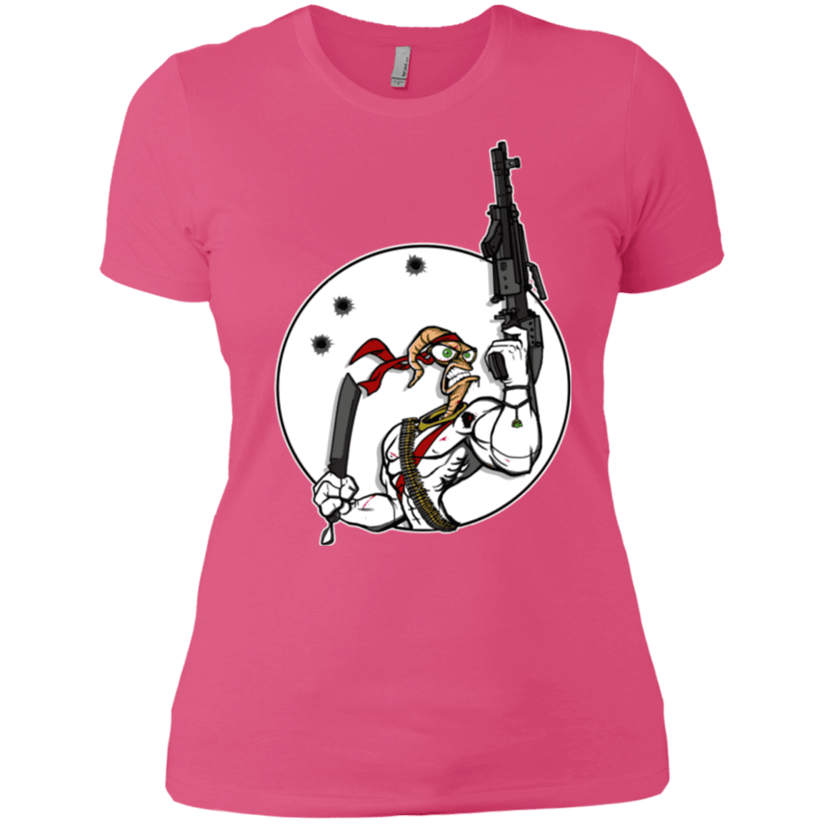 T-Shirts Hot Pink / X-Small Battle Worm Women's Premium T-Shirt