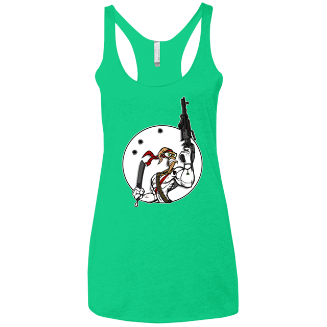 T-Shirts Envy / X-Small Battle Worm Women's Triblend Racerback Tank
