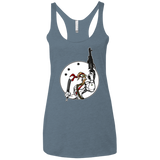 T-Shirts Indigo / X-Small Battle Worm Women's Triblend Racerback Tank
