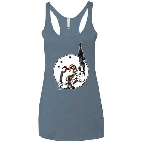 T-Shirts Indigo / X-Small Battle Worm Women's Triblend Racerback Tank