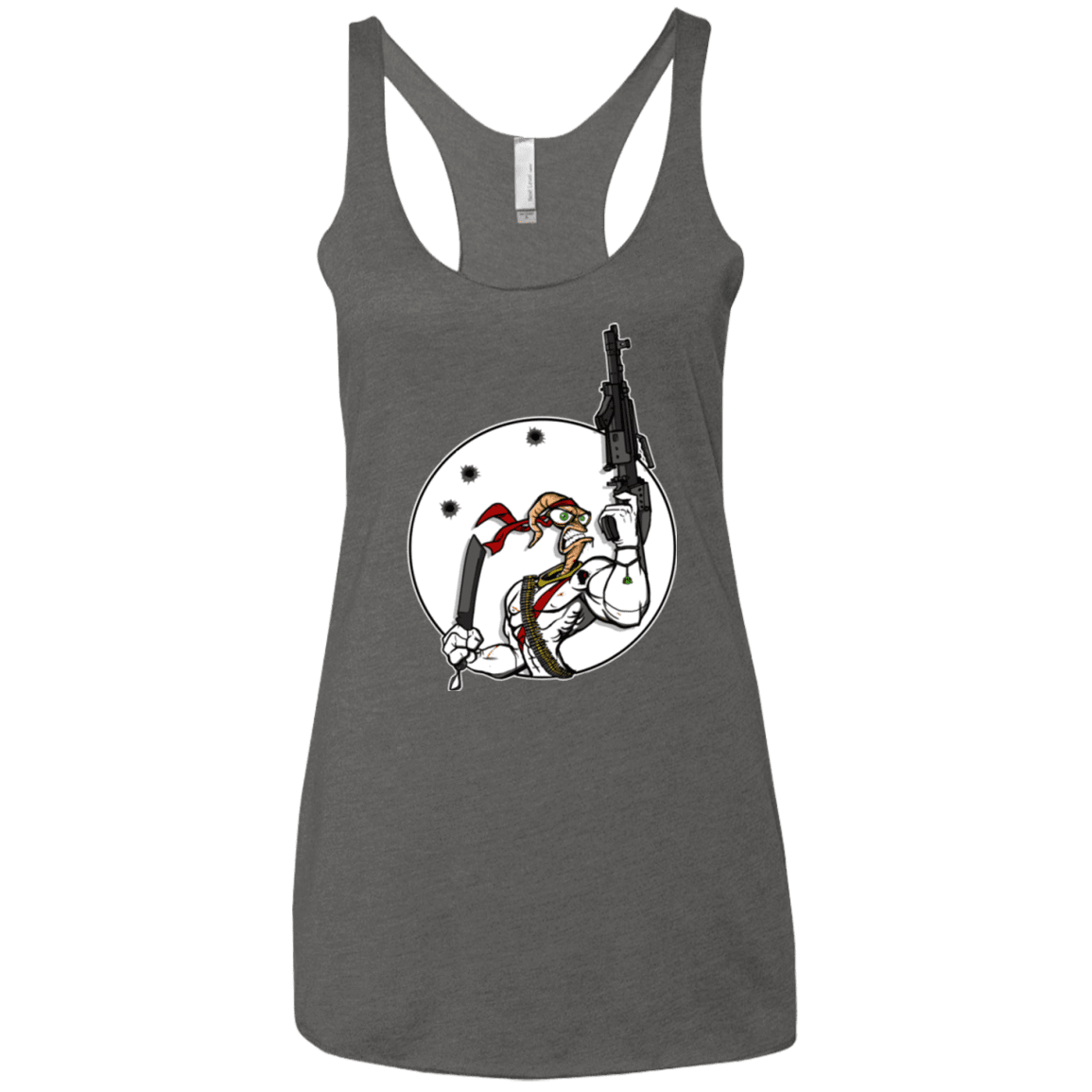 T-Shirts Premium Heather / X-Small Battle Worm Women's Triblend Racerback Tank