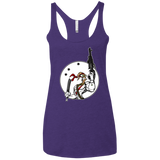T-Shirts Purple Rush / X-Small Battle Worm Women's Triblend Racerback Tank