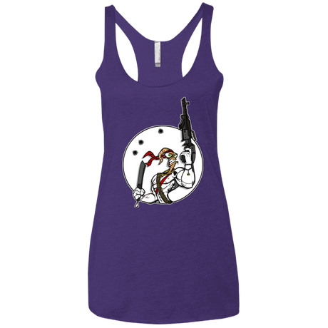 T-Shirts Purple Rush / X-Small Battle Worm Women's Triblend Racerback Tank