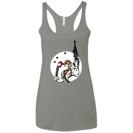 T-Shirts Venetian Grey / X-Small Battle Worm Women's Triblend Racerback Tank