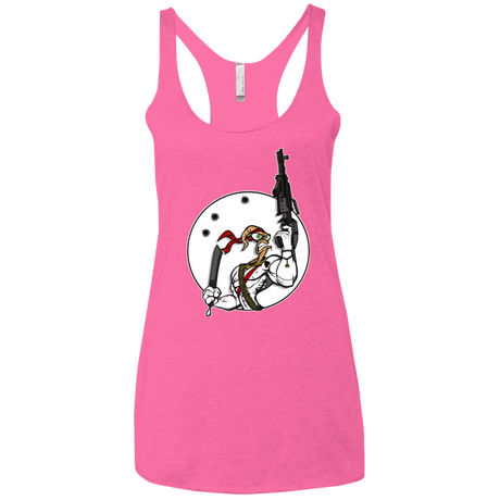 T-Shirts Vintage Pink / X-Small Battle Worm Women's Triblend Racerback Tank